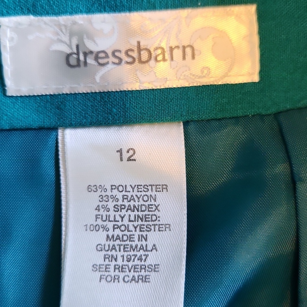 Dressbarn Teal Pencil Skirt - Picture 10 of 10